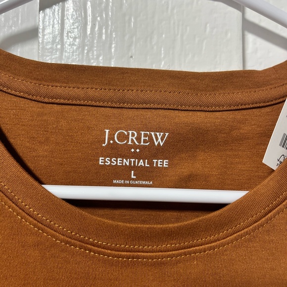 NWT J Crew Chestnut Brown Essential Tee size large - Picture 3 of 6